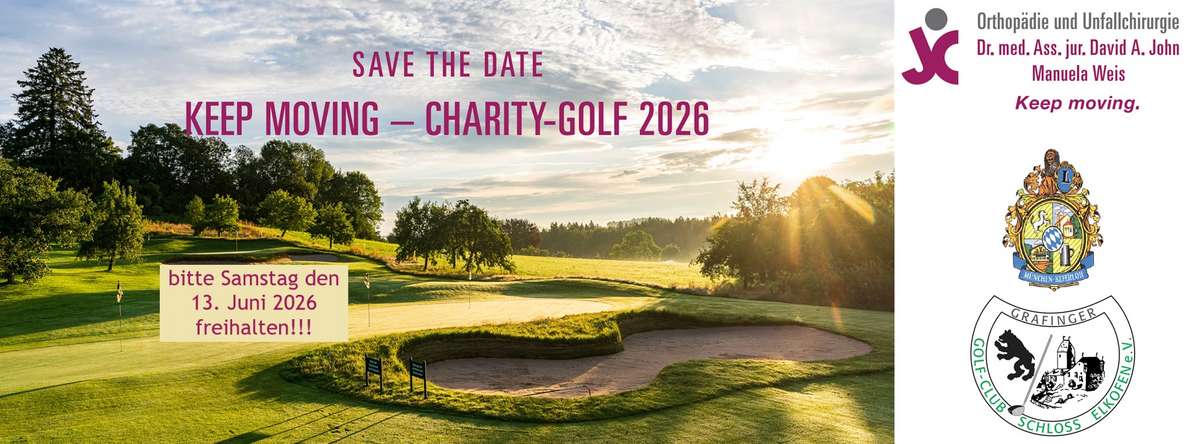 Safe the date - Golfturnier am 13.6.26 - Spielen Sie mit uns für einen guten Zweck